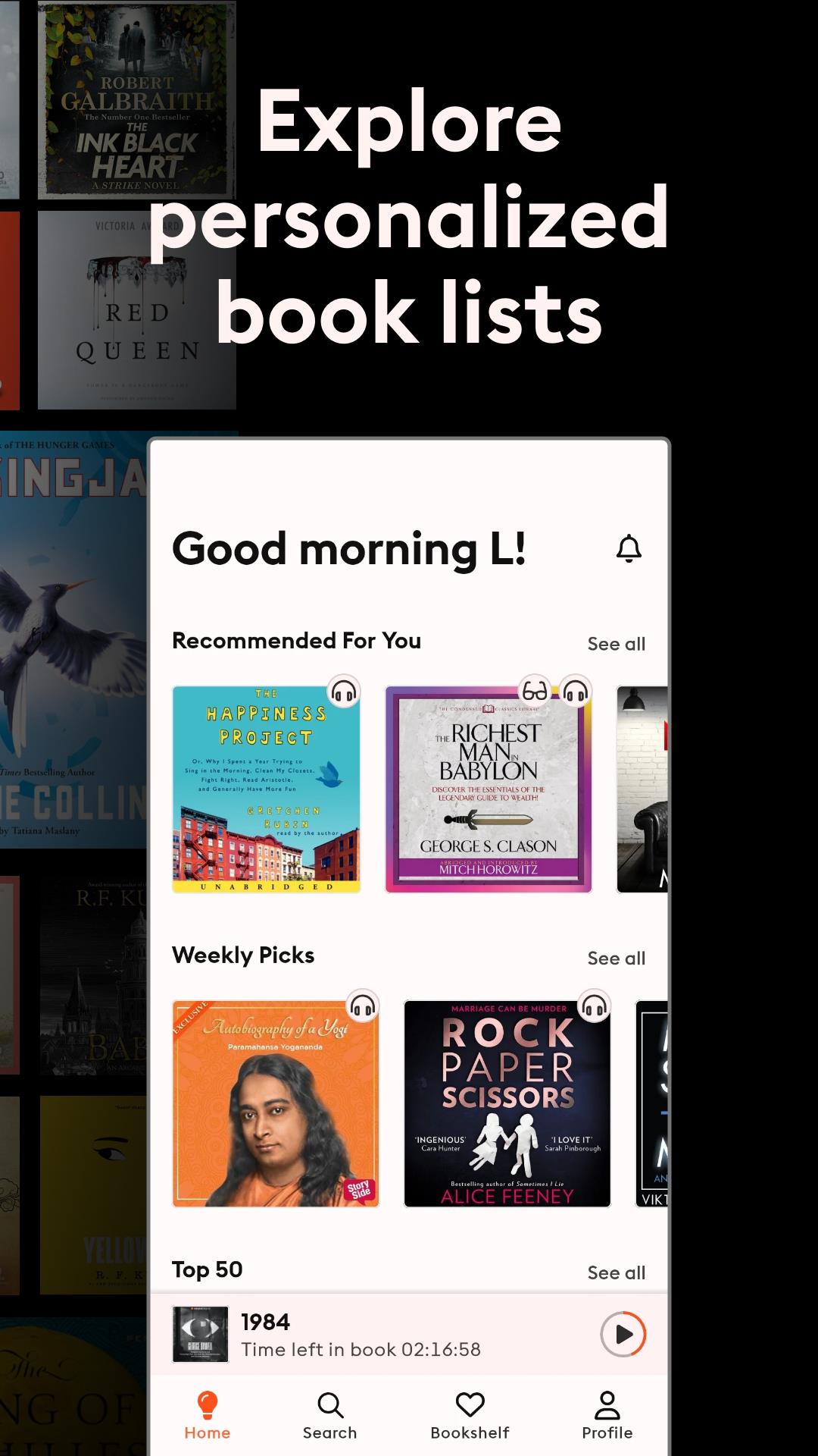 Storytel: Audiolibros y Ebooks Screenshot 2