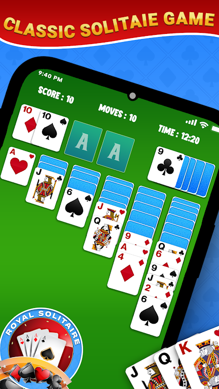 Royal Solitaire Card Game Captura de pantalla 0