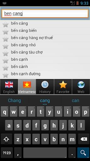 Vietnamese dict Zrzut ekranu 1