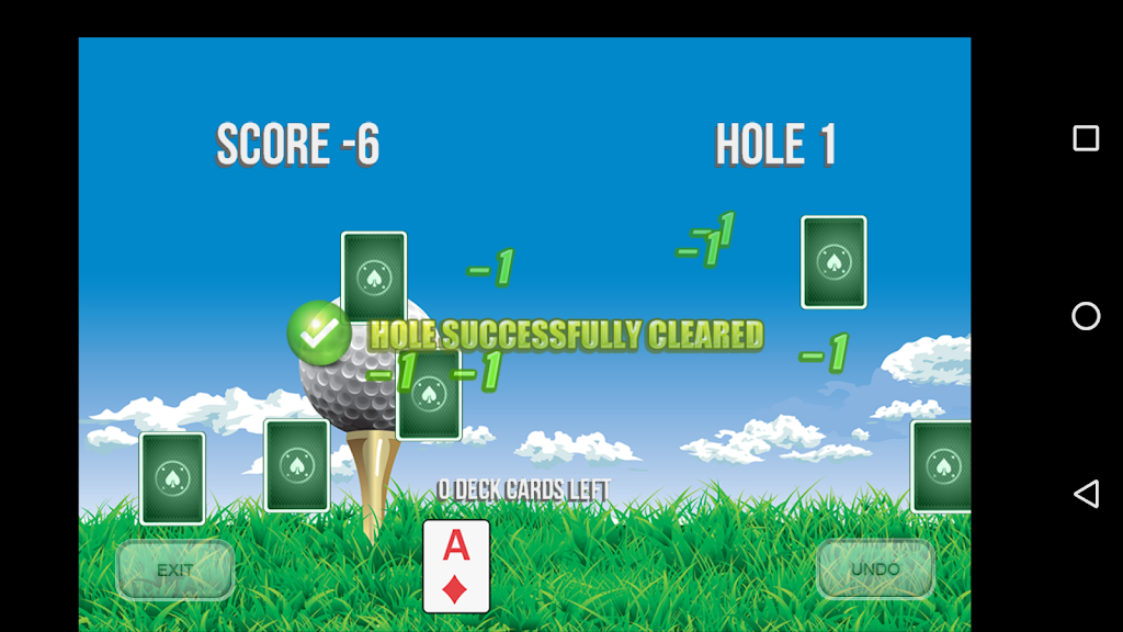 Golf Solitaire 18 스크린샷 2