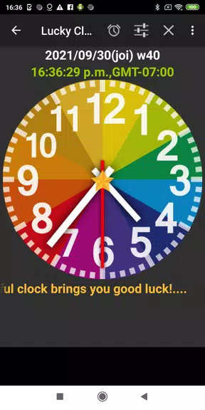 Rainbow Clock Schermafbeelding 0