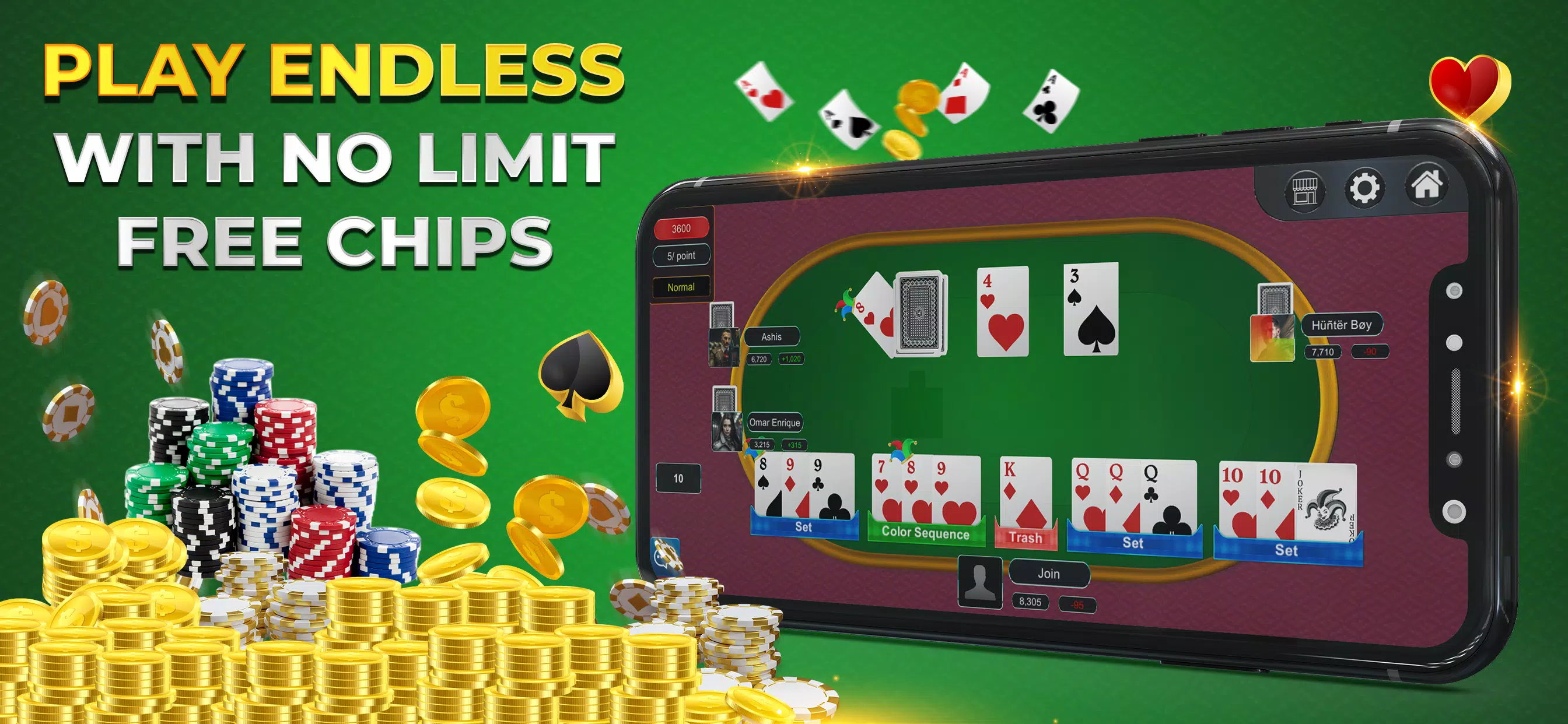 Rummy Online Casino स्क्रीनशॉट 1