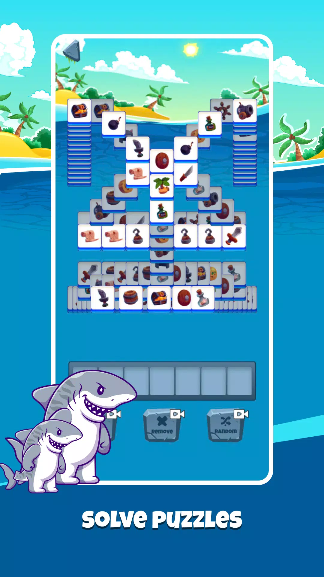 Schermata Shark Attack:Match Puzzle Game 1