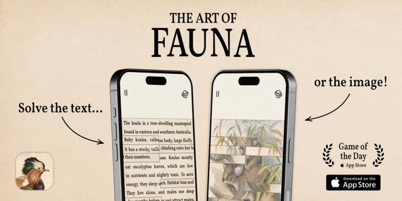 Wildlife Puzzler 'The Art of Fauna' Launches on iOS