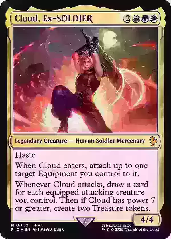 Cloud Ex-Soldier Commander Card