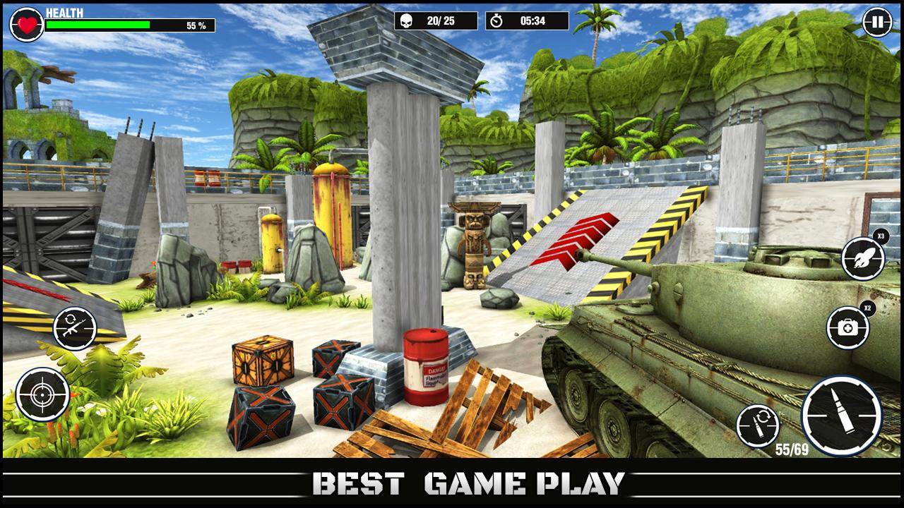 World War Army: Tank War Games Schermafbeelding 1